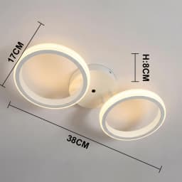 Modern Baked Enamel Finish LED Ceiling Lamp 3 Color Temperature Corridor Lights Balcony Lamps Bedroom Living Room 110V-240V