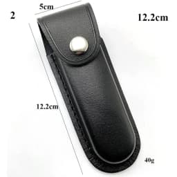 Multitool Leather Pouch Foldable Knife Sheath Fixed Blade Scabbard Holster Belt Loop Clip Case Holder Outdoor Waist Bag