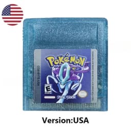 %Many style pokémon cards Red Blue Crystal Golden Green Silver Yellow GBC Game Card 16Bit Video Game CartridgeConsole Card GB/SP