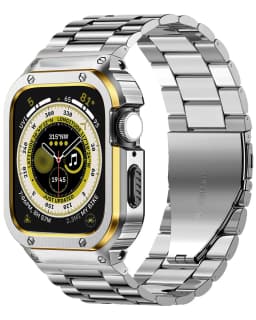 Stainless Steel Strap+Case For Apple Watch Band 49mm 45mm 44mm (not watch) bracelet Bumper Cover iwatch serie 4 5 SE 6 7 8 Ultra
