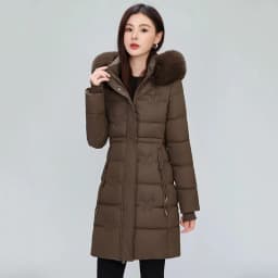 Women's Winter Parka Coat Hooded Korean Version Lady Down Cotton Jacket Warm Temperament Ladies Cotton Padded Outerwear