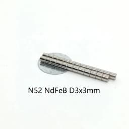 10 50PCS/LOT Disc Standard N52 NdFeB Magnet 2*1 3*1 3*3 Strong Rare Earth Permanent Neodymium Magnets 2x2 3x2