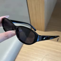 New Style Plain Trendy Square Sunglasses Fashion Small Frame High-End UV Resistant Sun Glasses Street Photography Eyewear