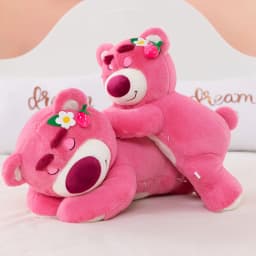 New 30cm Story Lotso Cute Bear Strawberry Sofa Plush Pillow Stuffed Toys Children Girls Friends Festivals Birthday Gift