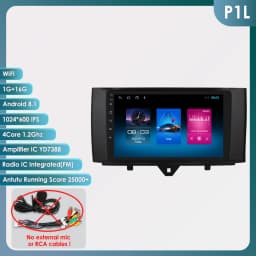 OSSURET 2Din CarPlay Android Car Radio For Smart Fortwo 451 2010-2015 Car Multimedia Video Player GPS 4G-LET autoradio RDS 7862