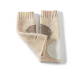 High-Quality Pure Goat Cashmere Mitt Exposed Finger Women's Gloves Winter Warmer Knitted Gloves Female Wrist Fingerless Minttens