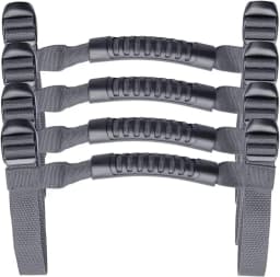 4x Roll Bar Grab Handles Grip Handle Fits For 1995-2021 Jeep Wrangler YJ TJ JK JKU JL Sports Sahara Freedom Rubicon X Unlimited