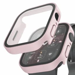 Glass+Case For Apple Watch 7 8 45mm 41mm 49mm 44mm 40mm Straight Edge Screen Protector Cover Case iWatch 4 5 SE 6 7 8 Ultra 49mm