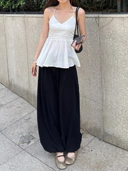 [EAM] High Elastic Waist Black Gray Brief Long Casual Wide Leg Pants New Trousers Women Fashion Tide Spring Autumn 2026 1DJ8226