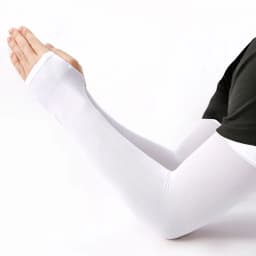 1 Pair Unisex Summer Finger Sleeve Ice Cool Wearing High Elastic Elbow Spring Outdoor Riding Fingerless Fishing Ice Silk Sleeves