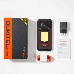 Smartphone OUKITEL WP56 36GB (12+24) 512GB Android 15 16000 mAh 45W Lampe de camping 6.8'' 120Hz 128dB 108 MP 5G Mobile Phone