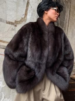 Women Brown Medium-length Fur Coat Lapel Hidden Button Loose Elegant Outerwear 2025 Fashion Office Lady Commute Overcoat New