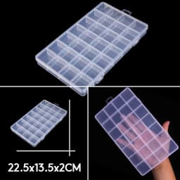 Rectangle Round Square Transparent Plastic Carrying Case For Bead Compartment Adjustable Container Jewelry Storage Box Wholesale