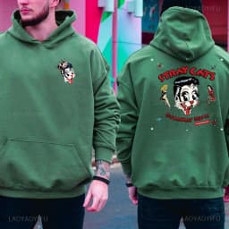 2025 New Hoodies Stray Cat Brian Setzer Lee Rocker Slim Jim Phantom Men Retro Aesthetic Hoodie Funny Tops Men's Clothing