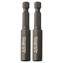 2/5pcs 1/4In Head Extension Rod Screwdriver Magnetic Transfer Extension Rod Screwdriver Bit Holder Internal Hexagonal Screw