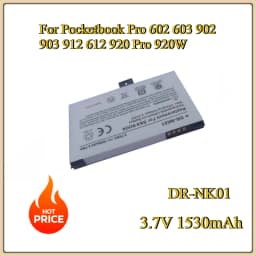 For Pocketbook Pro 602 603 902 903 912 612 920 Pro 920W Barnes&Noble NOOK BNRB1530 3.7V 1530mAh DR-NK01 Replacement battery
