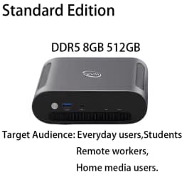 SZBOX FEVM FA880 Ryzen 7 8845HS MINI PC Laptop Windows 11 Pro DDR5 NVMe SSD WIFI6 BT5.2 2*USB 4.0 Desktop Gaming laptop Computer