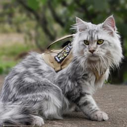 Cool Puppy Cat Tactical Harness and Leash Handheld Pet Harnesses for Cats Maine Coon Chinchilla Mascotas Adhesive Accessories