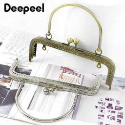 1/2/5Pcs Deepeel 18cm Metal Square Smooth Bag Handle Women Purse Frame Handbag WovenBag Chain DIY Handmade Sewing Accessories