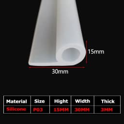 1/5Meter 9 Shape Auto Rubber Seals Car Door high temperature Oven Steam Doors Window Silicone P-Type Weather Strip