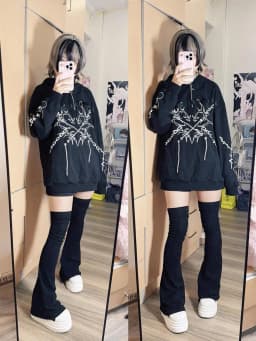 Solid Black Thigh High Socks Japanese Subcultural Spicy Girl Over Knee Leg Covers Cute Soft Girl Long Sock for Women Leg Warmers