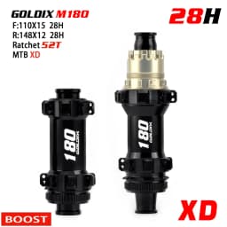 GOLDIX M180 MTB BOOST Hub Center Lock Disc 28H EXP Ratchet 52T Mountain XD Class Bike Hub for Shimano SRAM 11 12 Speed