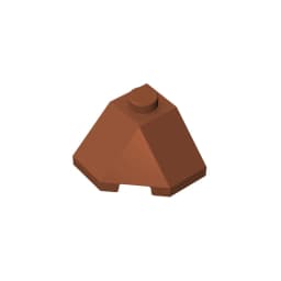 Gobricks GDS-802 ROOF TILE 2X2X1 45 DEGR.-BOT.45DEGR. compatible with lego 13548 children's DIY Educational Building Blocks Tech