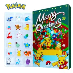 Pokemon Figure Advent Calendar Gift Box mini Pikachu Character Bulbasaur Christmas Toy Gifts Collection Desktop Model Toy