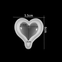 3D Love Heart Shape Silicone Molds Cake Pudding Decoration Epoxy Resin Molds For DIY Jewelry Making Resin Crafts Accessories