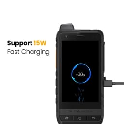 ANYSECU W400 PDA Resistente Con Walkie Talkie PoC Zello IP65 Smartphone Android 15 4350mAh 4G Rango Global Walkie Talkie NFC