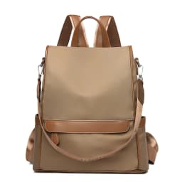 Multi Functional Anti-theft Women Backpack Fashion Color Blocking Teenager Students School Book Bags Female Travel Shoulder Bag