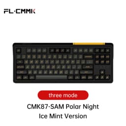 FL·ESPORTS CMK87-SAM Three-Mode Keyboard Full-Key Hot Swap 87-Key 2.4G Wireless Bluetooth Wired Mechanical Keyboard PBT Keycap