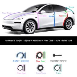 For Tesla Model Y Juniper Door Seal Strip Soundproof Rubber Weatherstrip for Model 3 Highland B-Pillar Sealing Noise Reduction