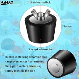 1PCS Pool Winterizing Plug Premium 1" To 2.5",PVC/Steel Expansion Pipe Plug,Swimming Pool Winter Expansion Plugs With SS Screw