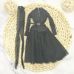 Supermodel Doll Clothes Suit Black Red Wedding Dress 32cm DollHouse DIY Dress Up Toys 1/6 Anime BJD Collector Birthday Gifts