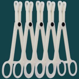 1/4/5pcs Disposable Sterile Acrylic Piercing Forceps Tool Piercing Clamps for Ear Nose Navel Lip Body Jewelry Piercing Supplies