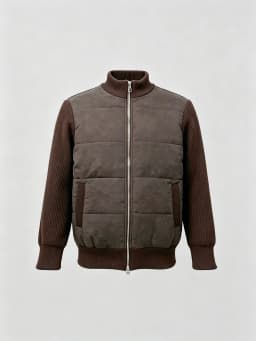 Winter Cotton-padded Long-sleeved Stand-up Neck Sweater Jacket Casual Warm Cotton-padded Jacket Men's Clothing