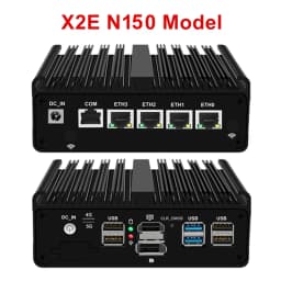 Intel N150 N100 Fanless Mini Industrial PC 4x 2.5GbE I226-V LAN Firewall Router Celeron J6412 7305 N5105 N6005 PfSense OPNsense