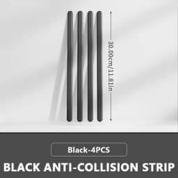 SEAMETAL 4PCS Auto Car Door Edge Protection Guards Buffer Trim Strip Anti Scratch Car Door Protector 15/30/40CM Car Accessories