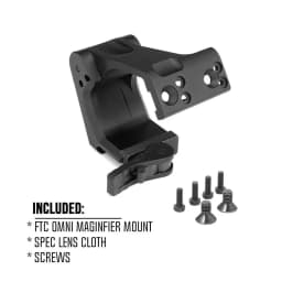 Spec Optics 2.26" Magnifier Mount Flip-To-Center OMNI Geni Hunting Scope Mount FTC Omni Magnifier Mount QD Lever CNC 6068 Aluminum