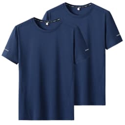 2pcs T-shirt for Men Plus Size 6XL/7XL Sport Quick Dry T-shirt Round Neck Big Size Short Sleeve Oversize Fitness Running T Shirt