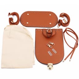 1 Set Handmade Bag Bottom Flap Cover Hardware Shoulder Straps for DIY Handbag Crochet Bag Knitting Bags Crossbody Bags