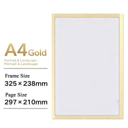 3pcs Magnetic Display Frame Sticker A5 A4 Magnet Picture Photo Wall Frame Stickers