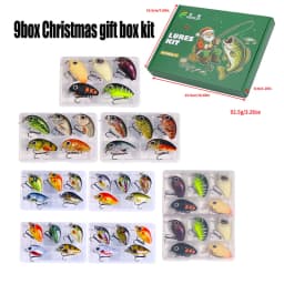 HENGJIA 5pcs 1.5g-2g 3cm Mini Crankbait Kit Artificial Wobblers Hard Bait Bass Trout Fishing Lure Tackle Pesca Peche Truite