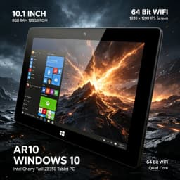10.1 INCH T10 WINDOWS 10 Intel Cherry Trail Z8350 Tablet PC 8GB RAM 128GB ROM AR10 64 Bit WIFI Quad Core 1920 X 1200 IPS Screen