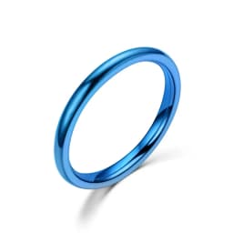 2MM Thin Rose Gold Anti-Allergy Smooth Simple Stainless Steel Wedding Rings for Women Charm Jewelry Valentine's Day Present