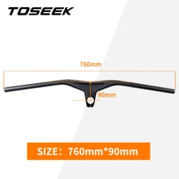 TOSEEK Mtb Handlebars And Stem 28.6mm-17Degree Carbon Integrated Handlebar For Mountain Bike 660~80070/80/90/100mm Bicycle Parts