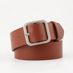 New PU Leather Belt For Women Square Pin Buckle Jeans Black Belt Chic Ladies Vintage Strap Female Waistband 3.3X90/100/110cm