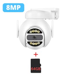 8MP 4K IP Camera Wifi PTZ Dual Lens 2.8mm 8mm 10x Digital Zoom 4MP Outdoor Surveillance Security CCTV Video CamHipro CamHi Cam