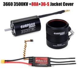 SURPASS HOBBY 2948 2958 2968 3660 3670 Waterproof Motor w/ Water Cooling Jacket & 40A 50A 60A 80A 100A Brushless ESC For RC Boat